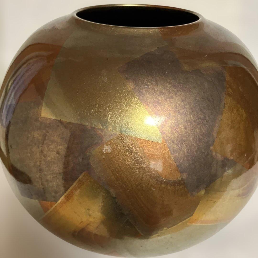 金沢金箔工芸　箔一　 オリジナル飾り壺￼