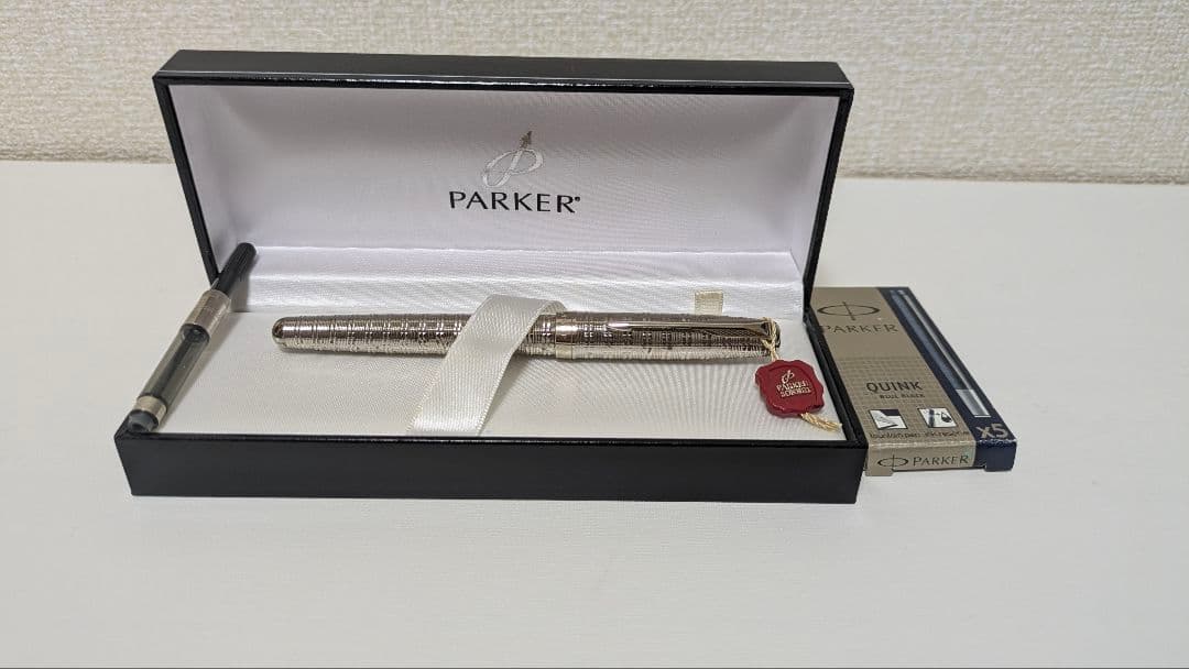 【美品】PARKER ソネット チーゼルタータンST 万年筆 18K
