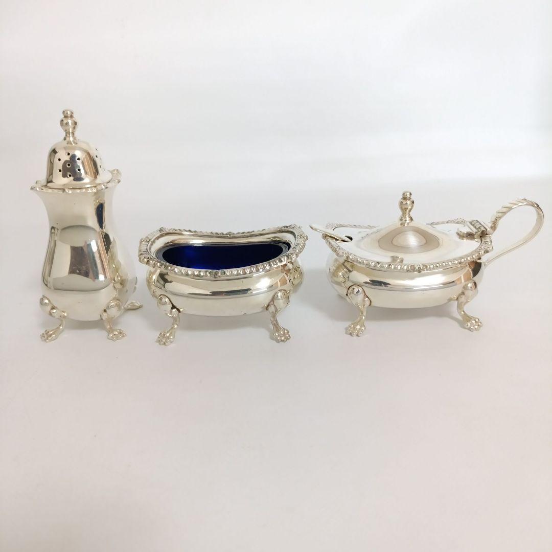 Mappin&webb マッピン&ウェッブ 調味料入れ シルバープレート