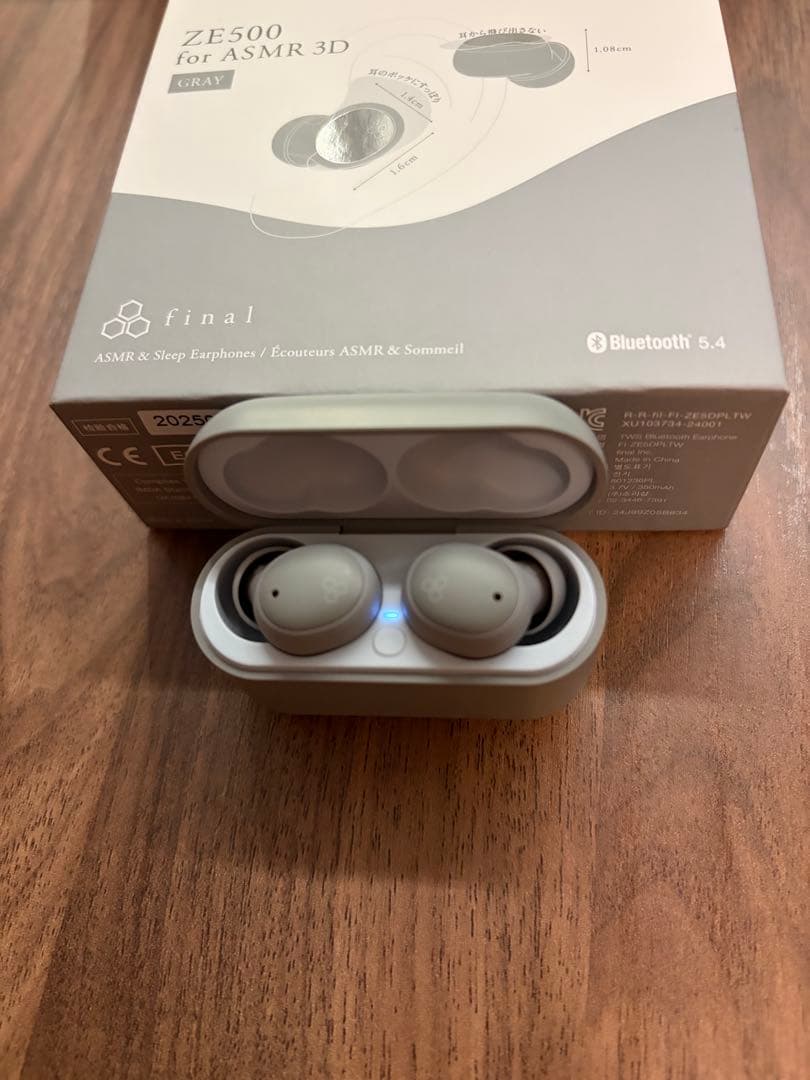 イヤホン ZE500 for ASMR 3D (GRAY)