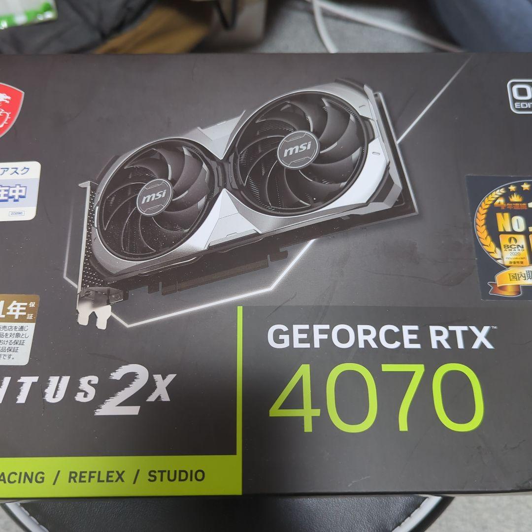 グラフィックボード・グラボ・ビデオカード Geforce RTX 4070 12GB MSI VENTUS 2X