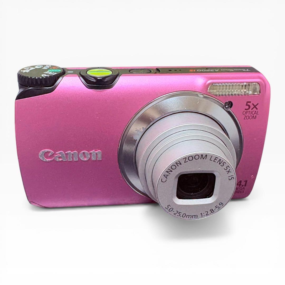 【人気カラー】Canon PowerShot A3200 IS ピンク コンデジ