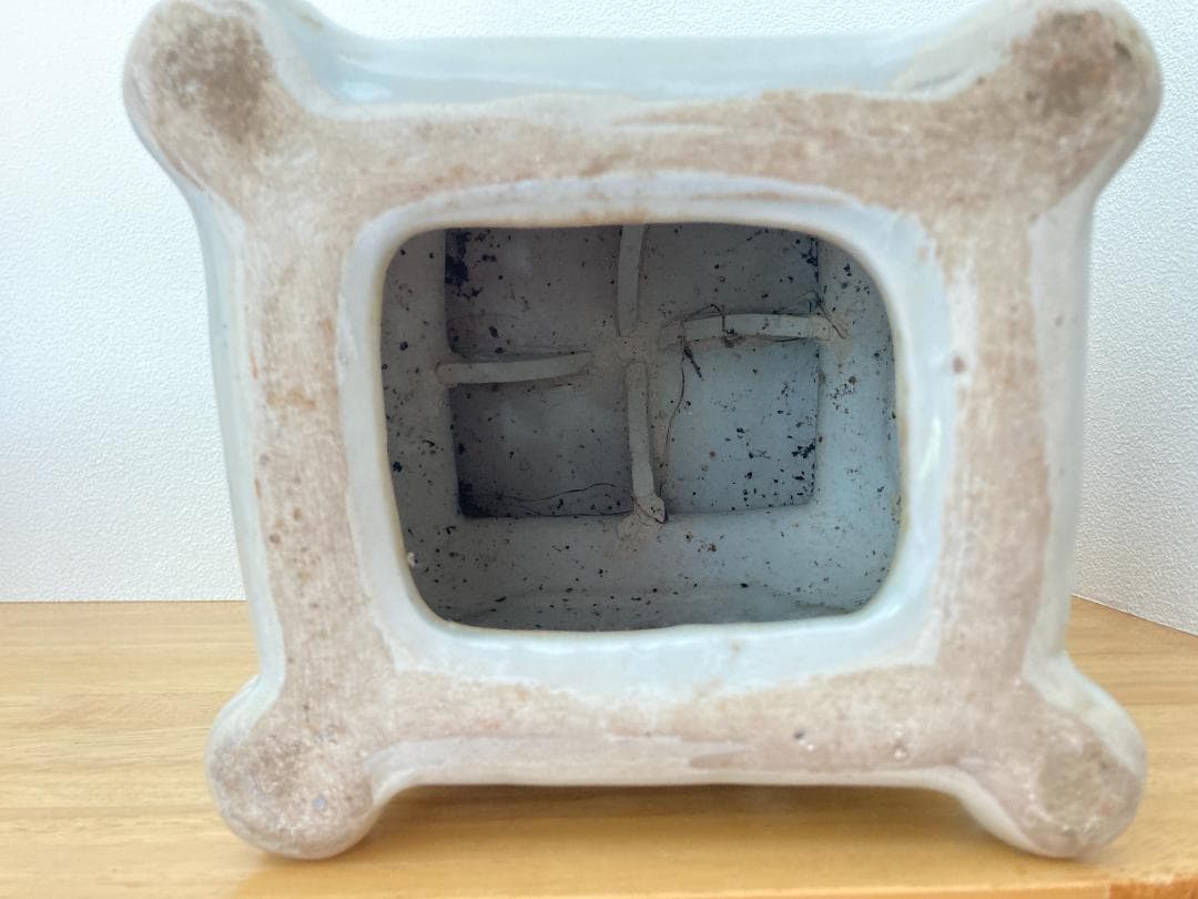 灯籠　うさぎ　陶器　骨董品　時代物