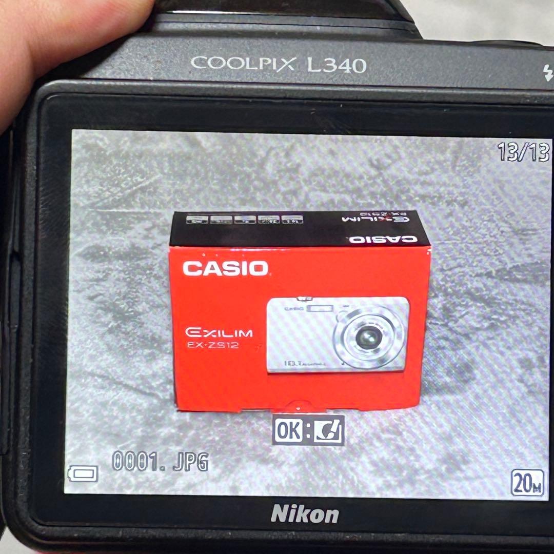 【動作品　美品】Nikon COOLPIX L340 コンパクトデジタルカメラ