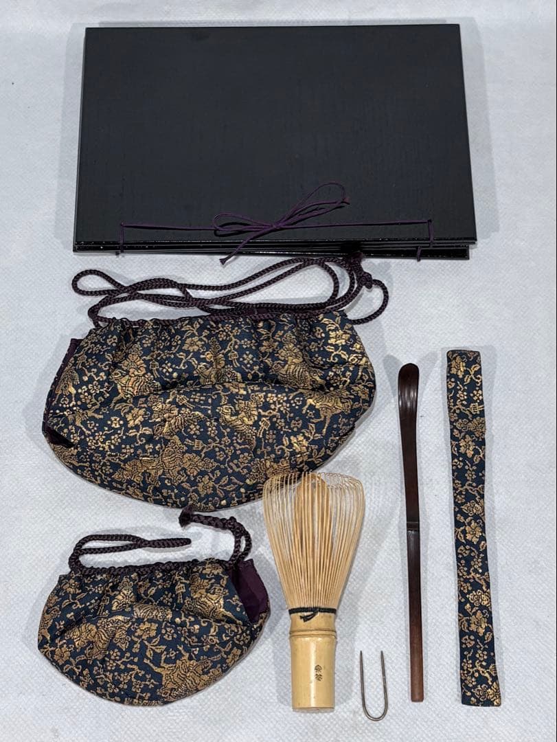 輪島塗　蒔絵師 池端治峰造　六瓢蒔絵利休箱　美品　共箱　茶道具　送料込