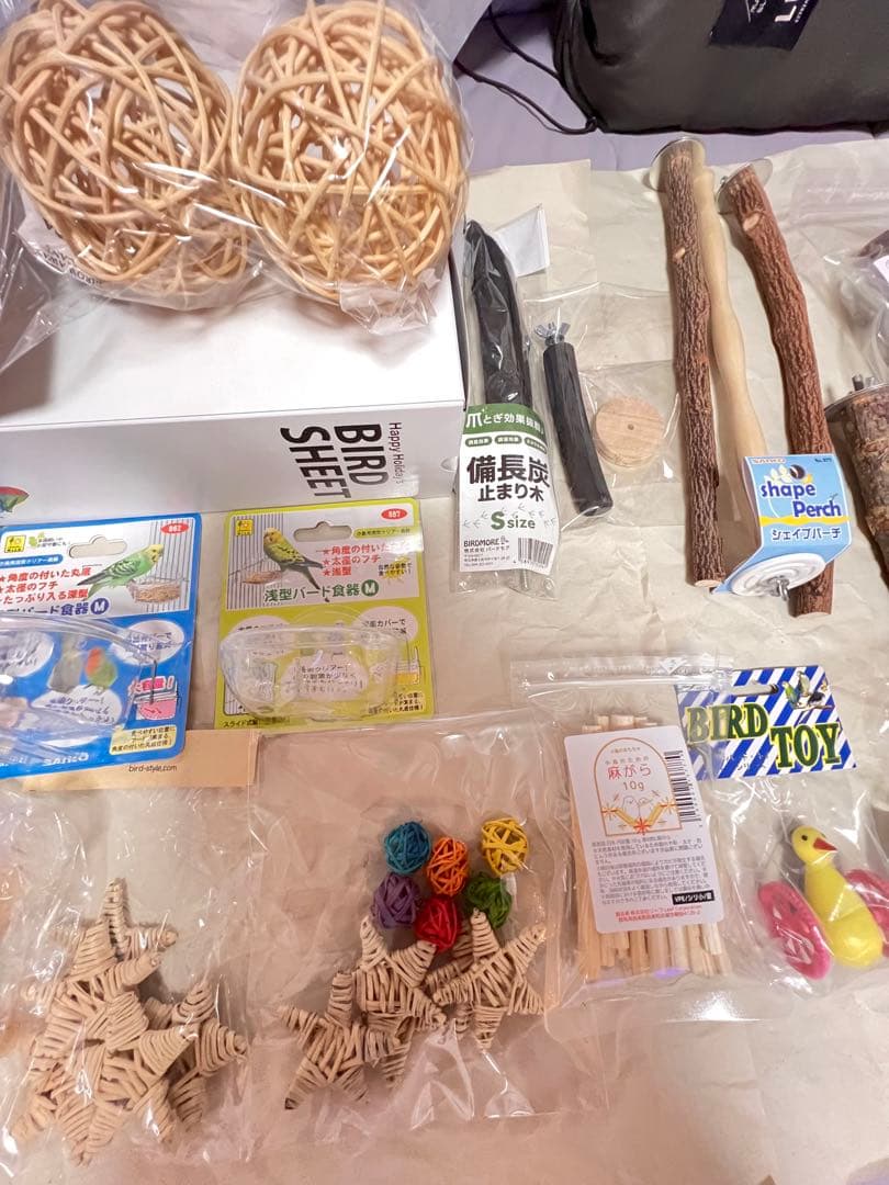 お値下げ中12/31まで 小鳥用品まとめ売りセット③ セキセイインコ