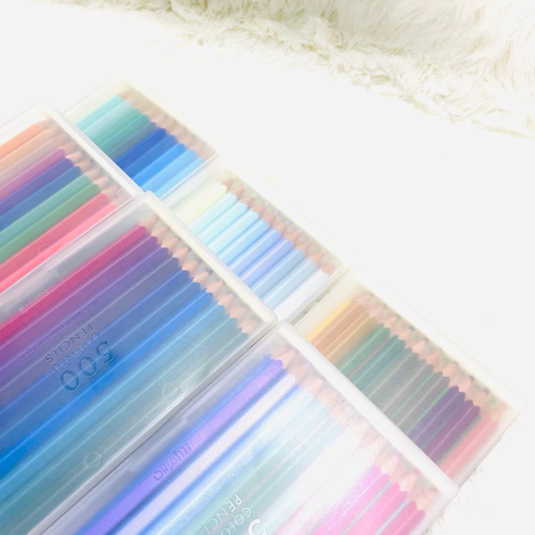 FELISSIMO 500色 色鉛筆 未使用 情報カード付 display付き