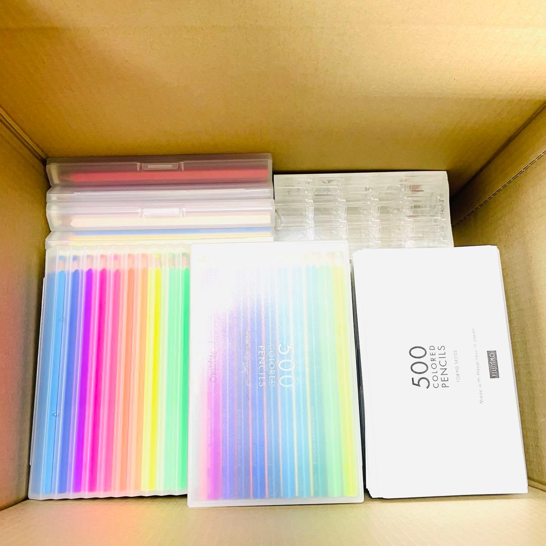 FELISSIMO 500色 色鉛筆 未使用 情報カード付 display付き