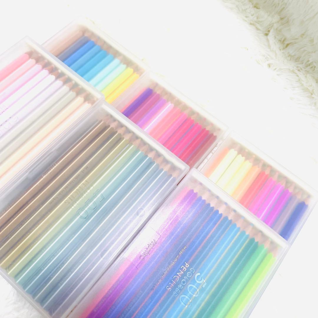 FELISSIMO 500色 色鉛筆 未使用 情報カード付 display付き