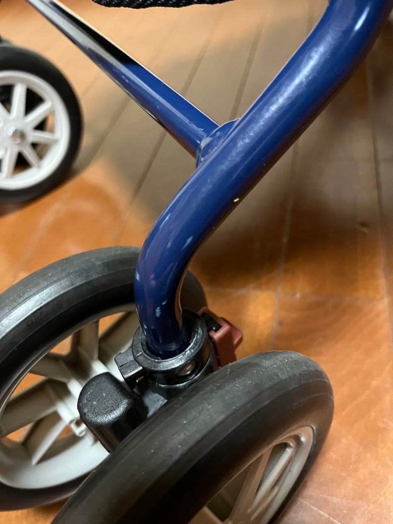 幸和製作所 アルミ製 シルバーカー PW298 ネイビー 手押し車 カート