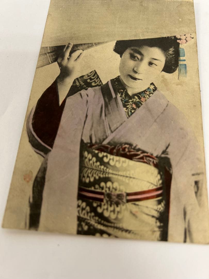 P585 絵葉書 レトロ 萬國郵便聨合端晝 戦前　写真　美術品　コレクション