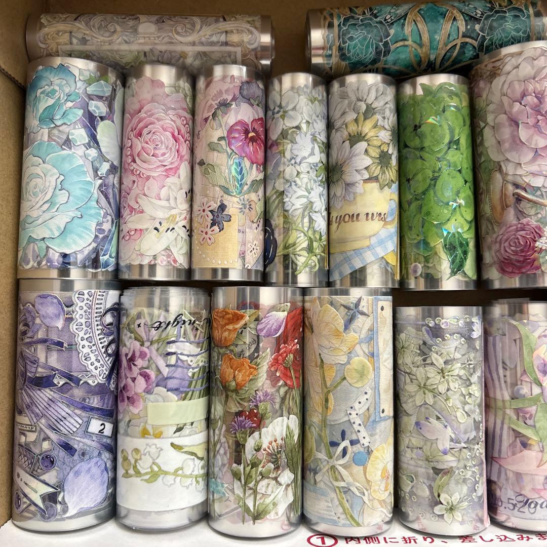 海外マステ　花柄　まとめて