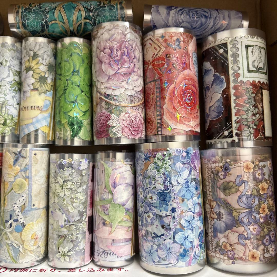 海外マステ　花柄　まとめて