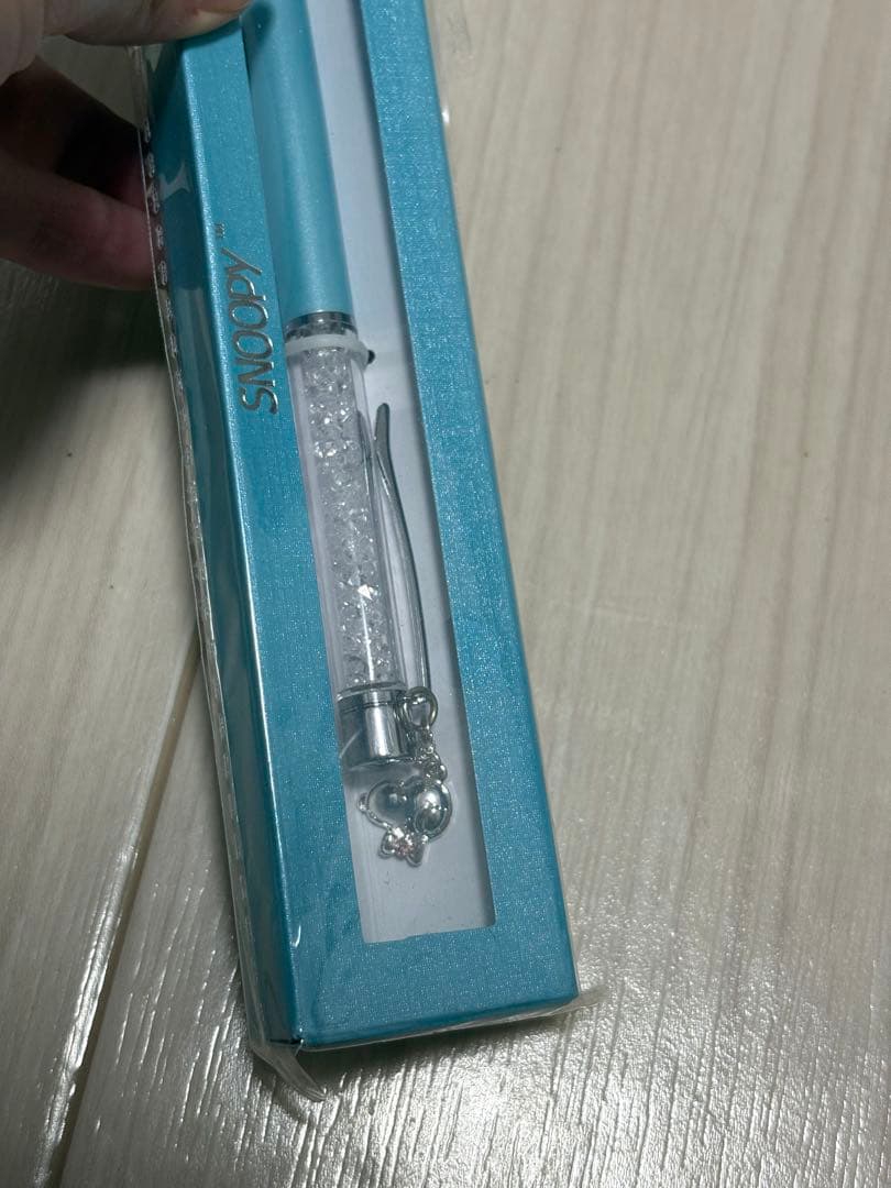 スヌーピースワロフスキーチャーム付き ボールペン