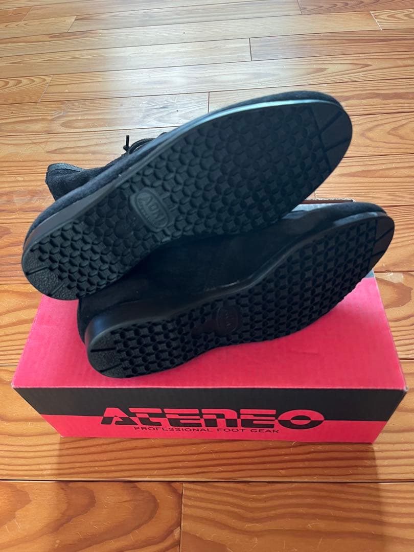 ATENEO 黒 スエード プロフェッショナルブーツ