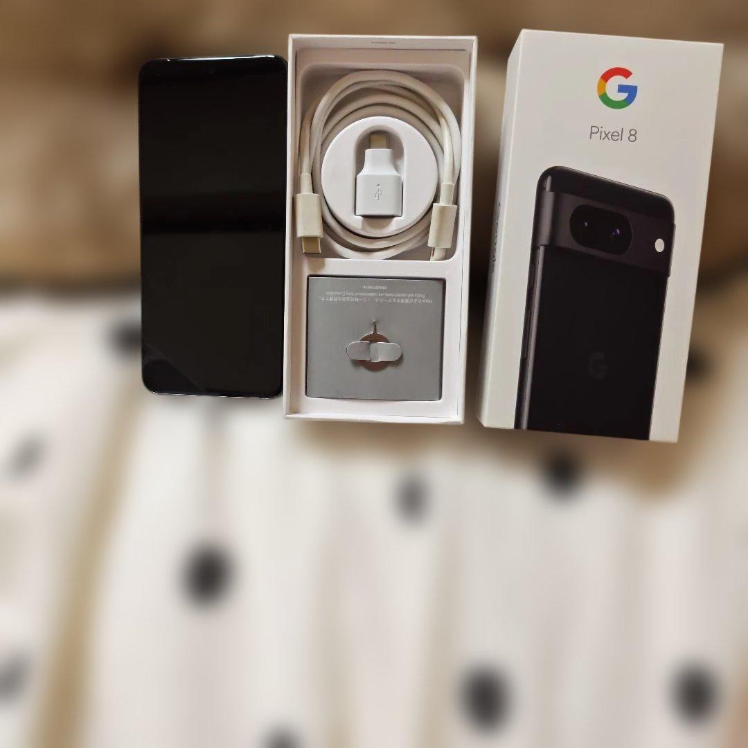 Google Pixel 8 本体 黒 充電器付き