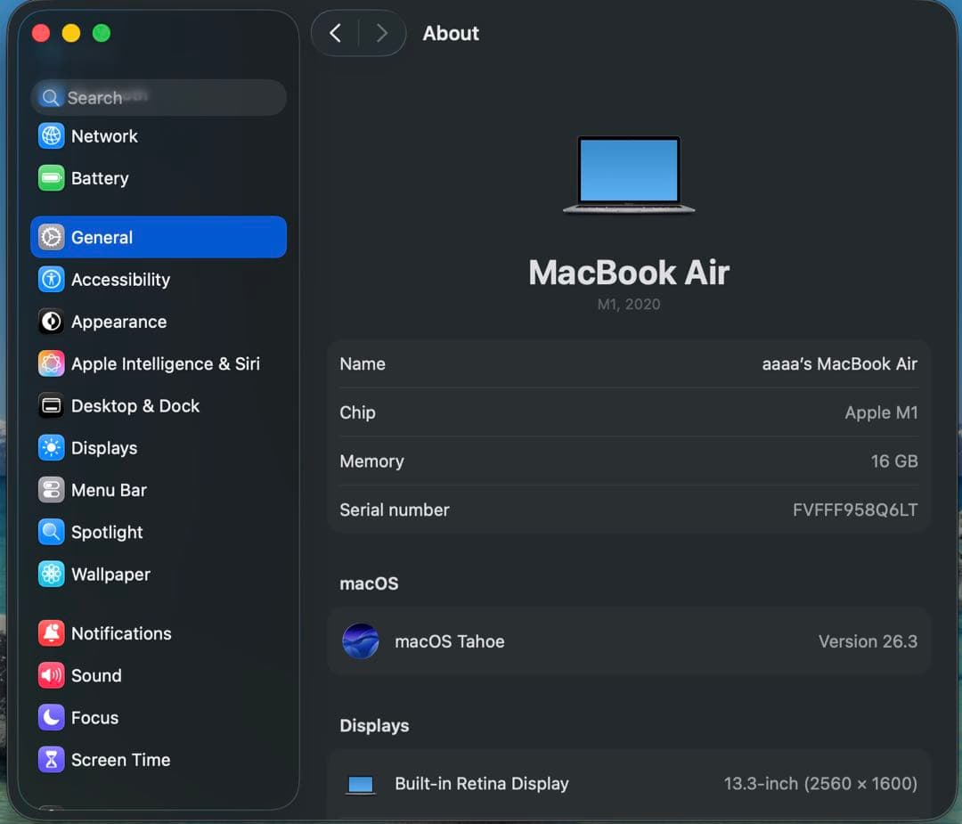 MacBook Air M1 16GB 512GB スペースグレイ