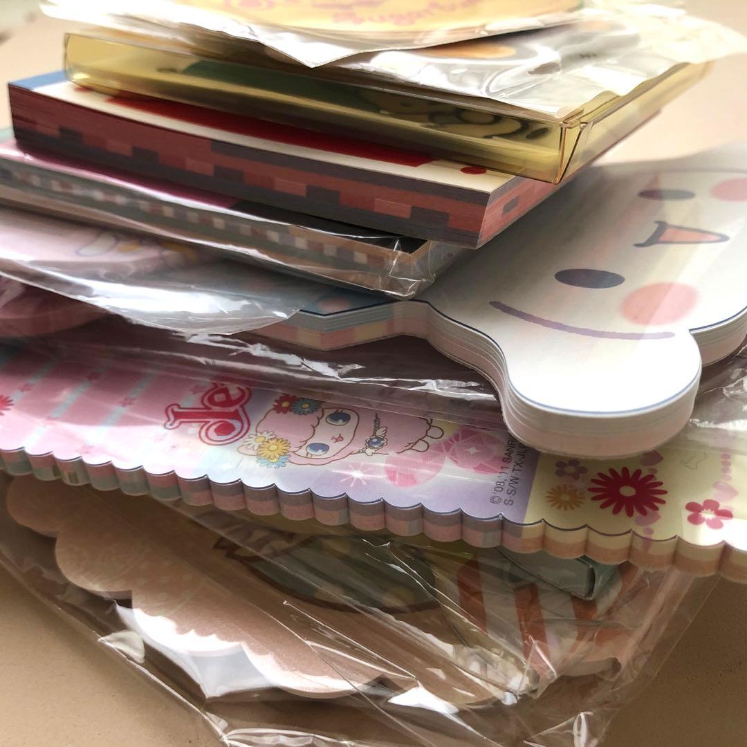 サンリオ　メモ　まとめ売り　マイメロディ キティ　キキララ ポチャッコ