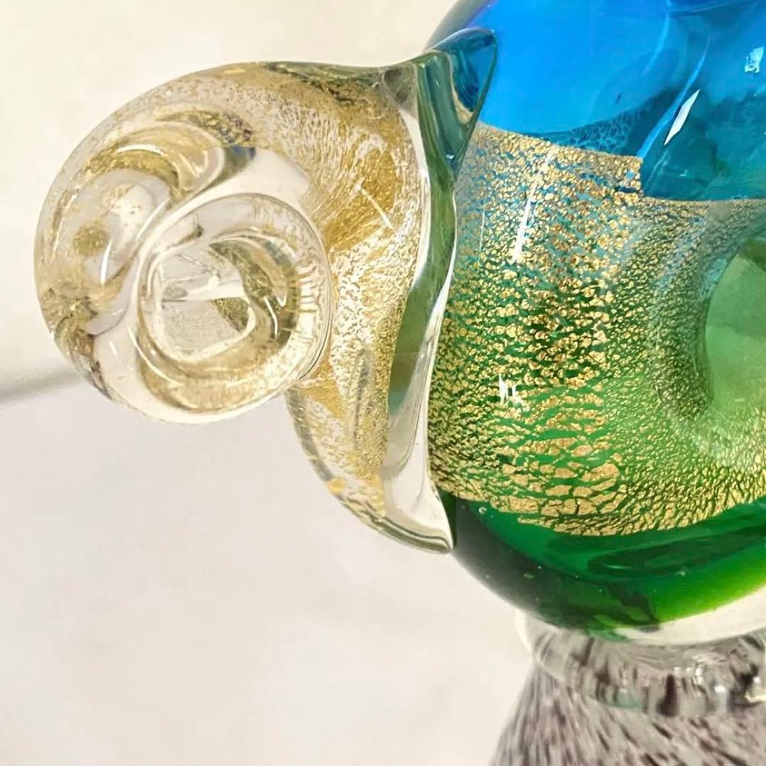 琉球ガラス ガラス 花瓶 一輪挿し 金彩 ハンドクラフト