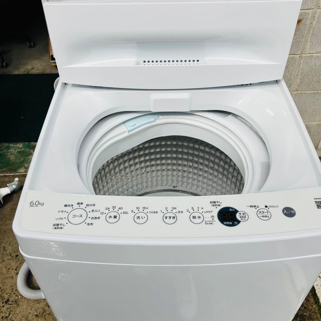 3h66. ハイアール全自動洗濯機 ホワイト OBBW-60A 2023年