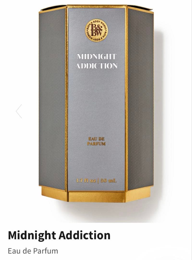 バスアンドボディワークス新品Midnight Addiction Parfum
