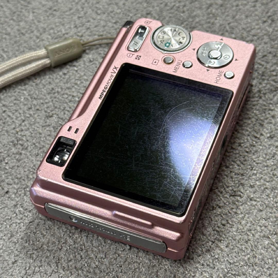 訳あり SONY DSC-W80 ピンク スマホ転送用USBコネクタ付属
