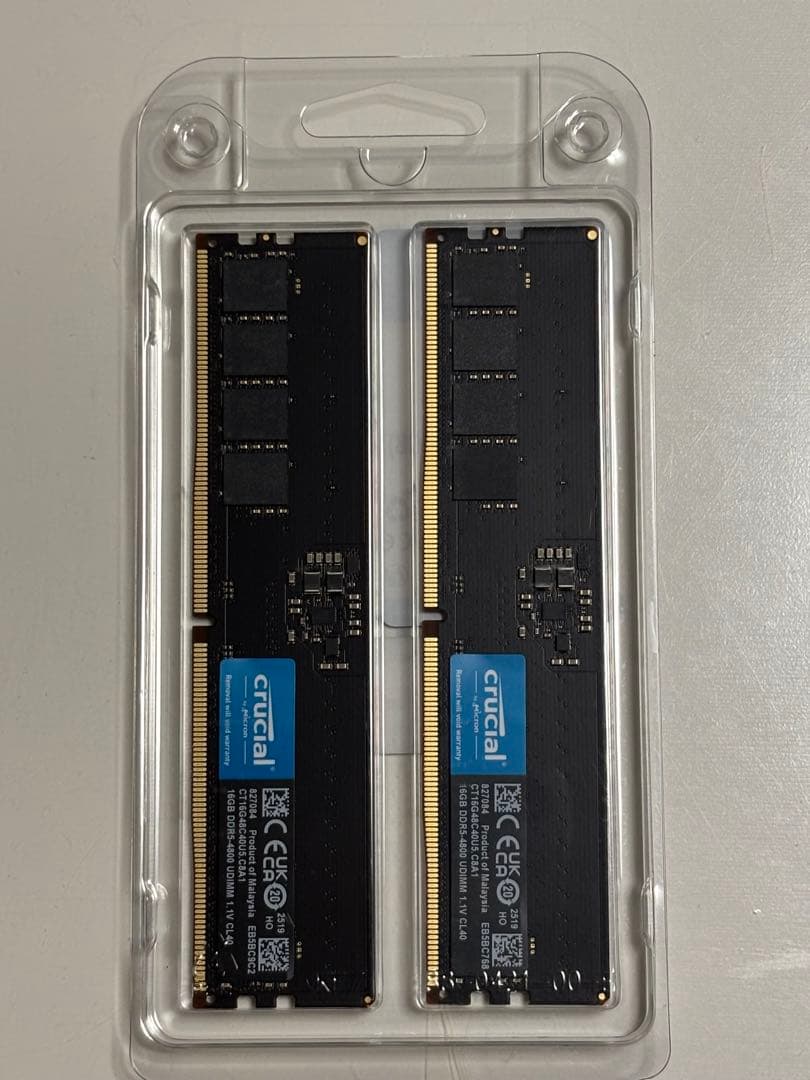 Crucial 32GB (16GBx2) DDR5-4800 クルーシャル