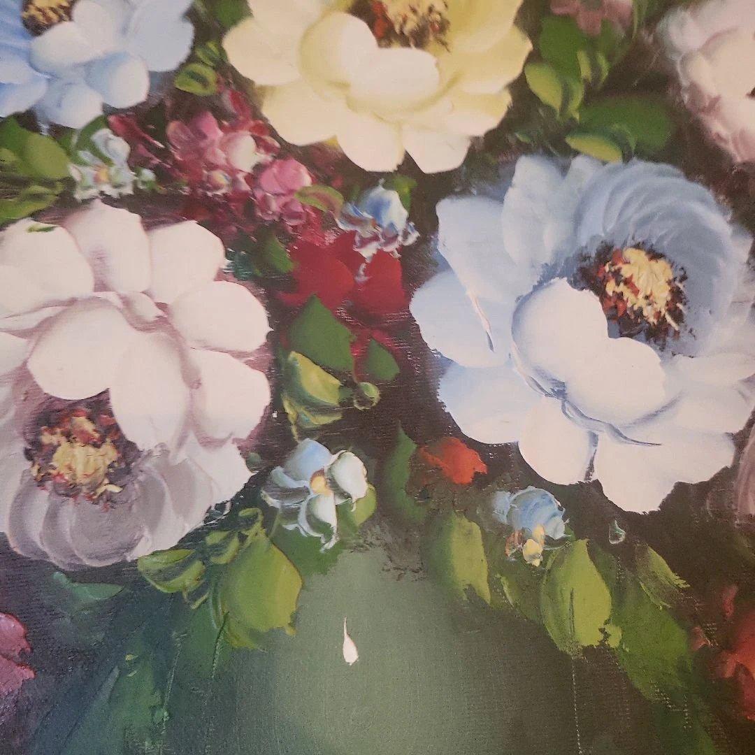 非売品 希少 S.ENDOH 豪華装飾額縁付き 花 絵画