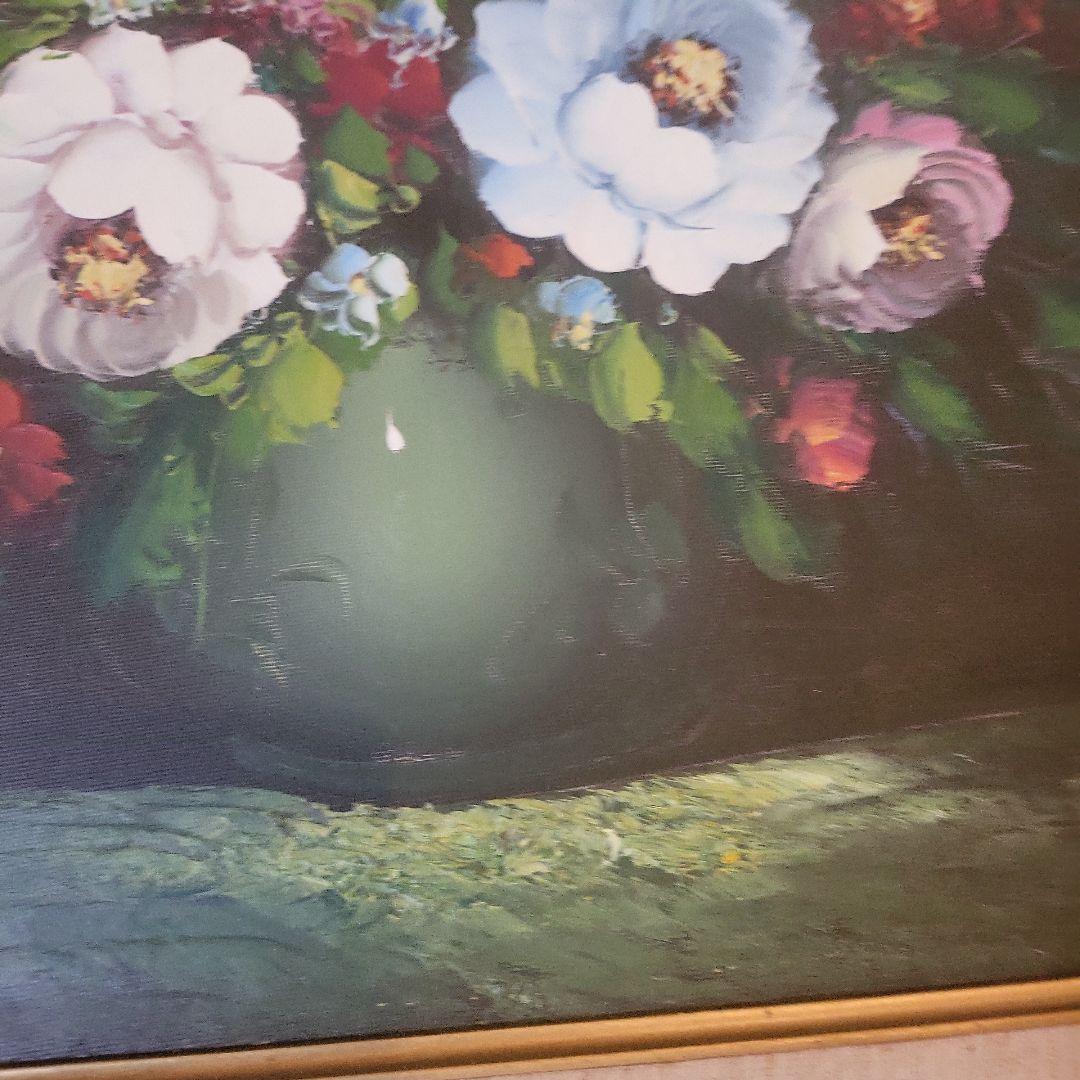 非売品 希少 S.ENDOH 豪華装飾額縁付き 花 絵画