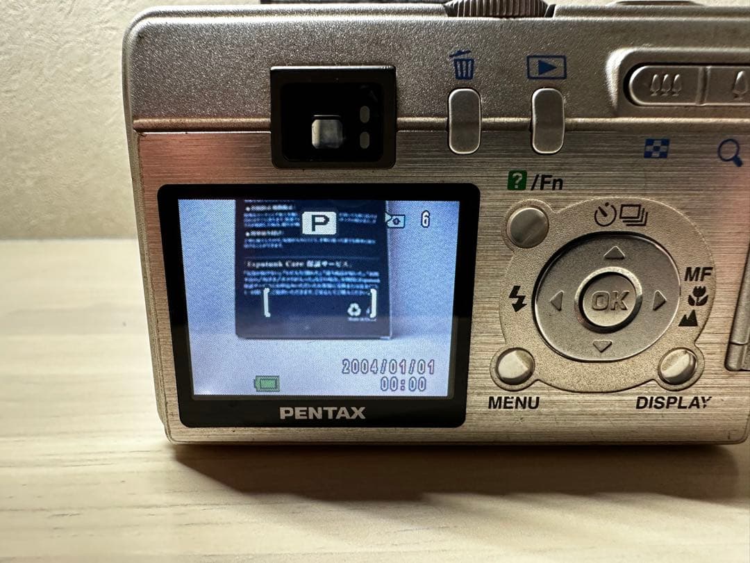 【完動品】PENTAX Optio S50 コンパクトデジタルカメラ　シルバー