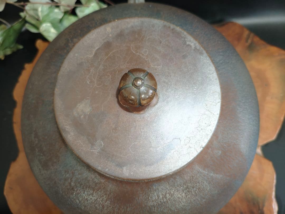 A224【人間国宝】釜師 高橋敬典作 真形釜 共箱入り 茶道具