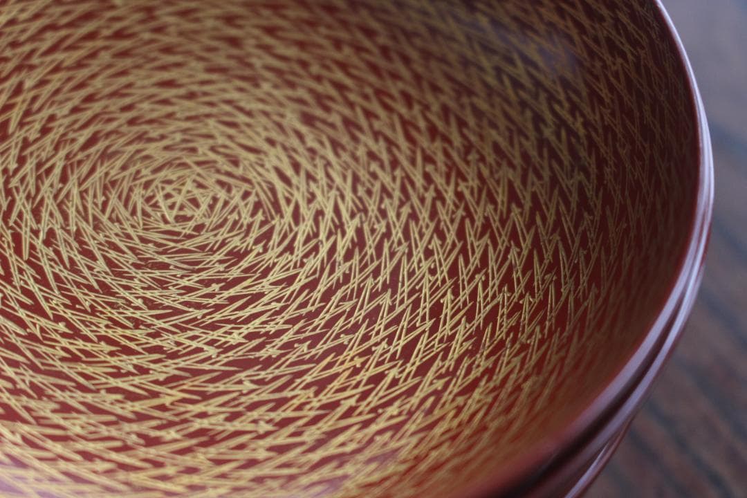 時代逸品！上質朱漆に極上松葉蒔絵の映えるお椀2点（検輪島塗雑煮椀煮物椀