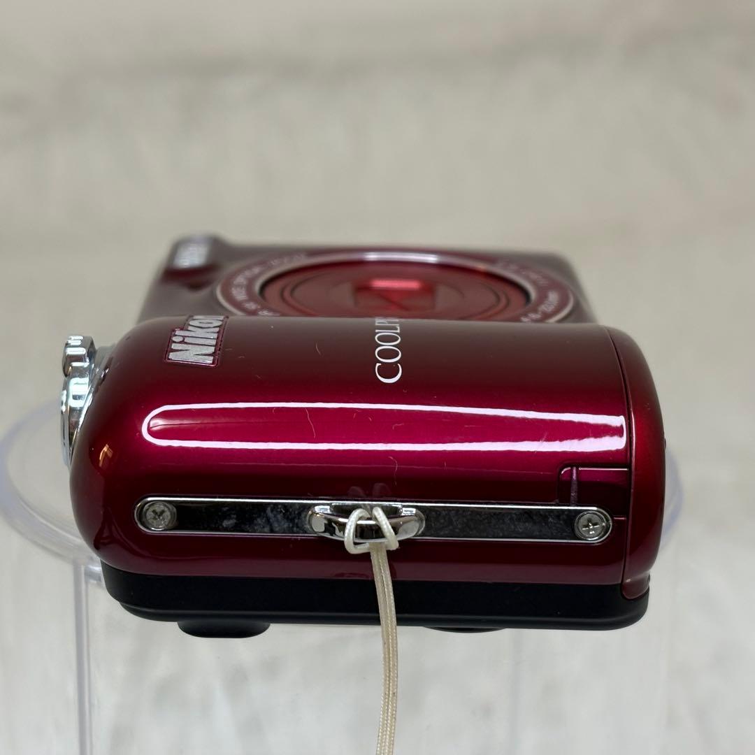 美品　Nikon COOLPIX L30 レッド　単三電池　コンデジ　動作品