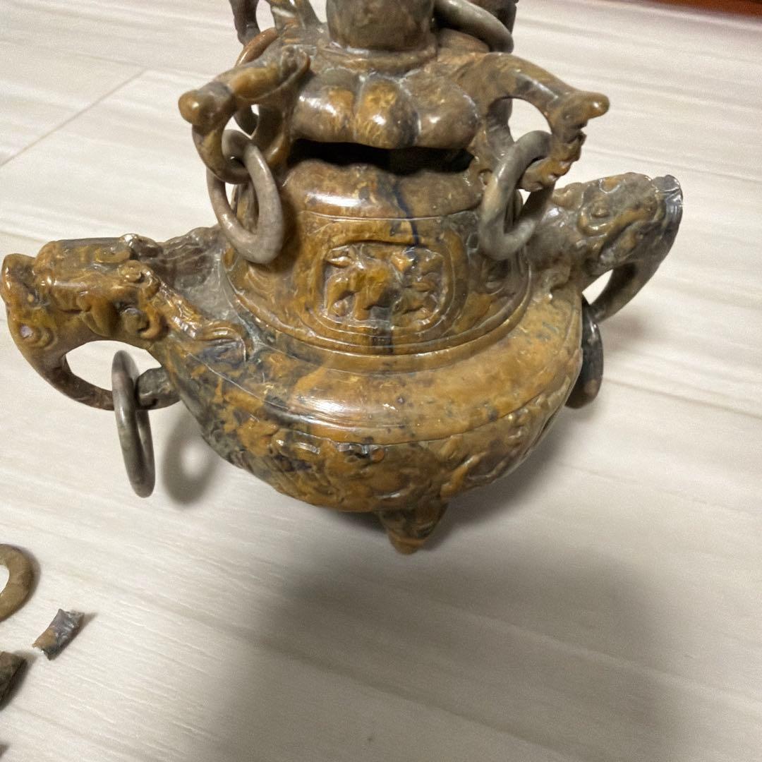 香炉　レトロ　時代不明　割れあり。 時代不明