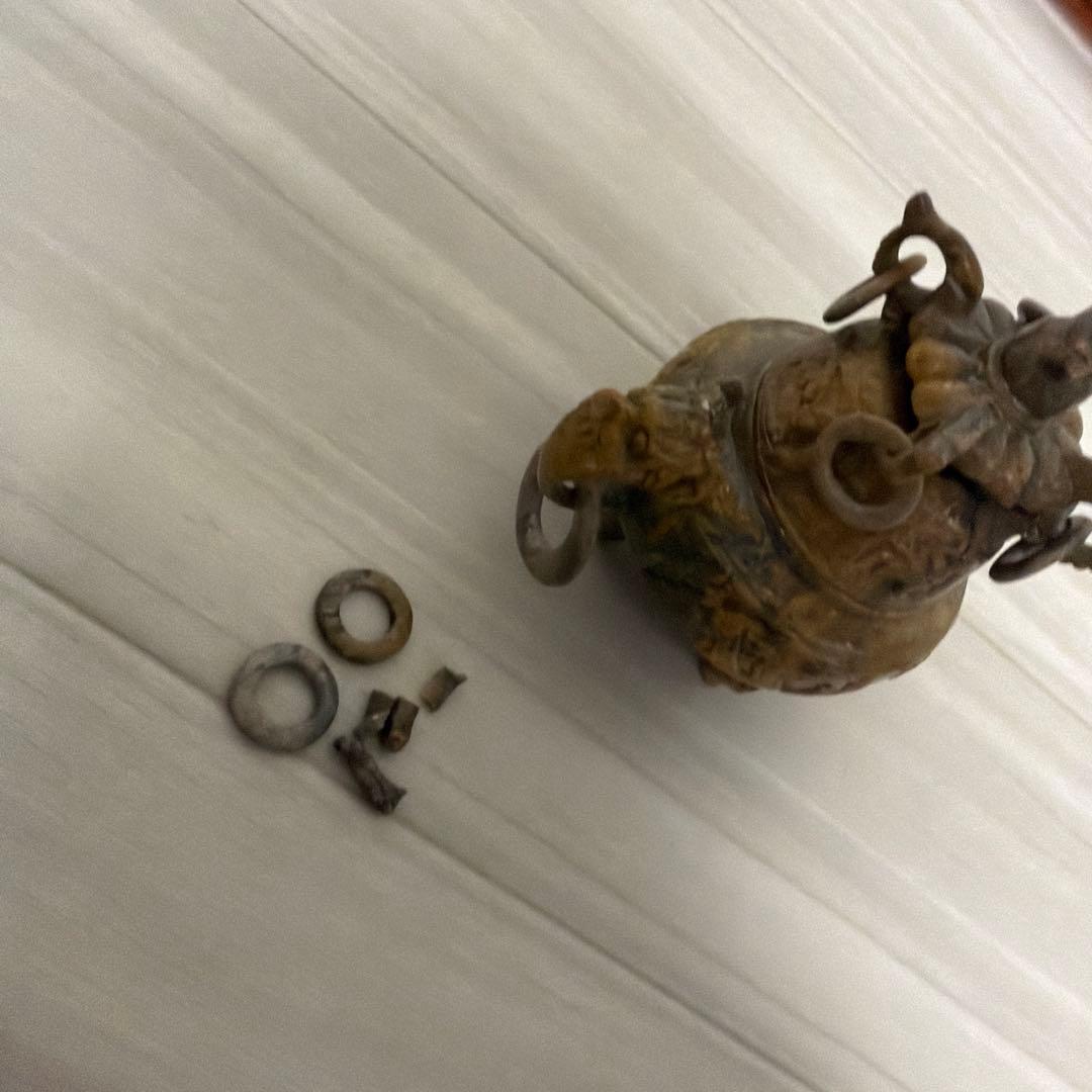 香炉　レトロ　時代不明　割れあり。 時代不明
