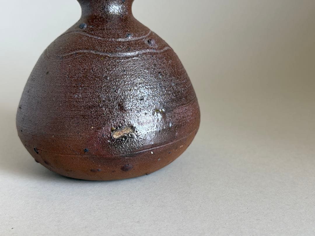 中川伊作 知花焼 南蛮 花生け 沖縄 壺屋焼 知花焼 やちむん 花瓶 焼き締め