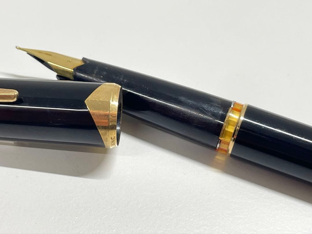 【TK】モンブラン 万年筆 ペン先 18K 750 ブラック ホワイトスター