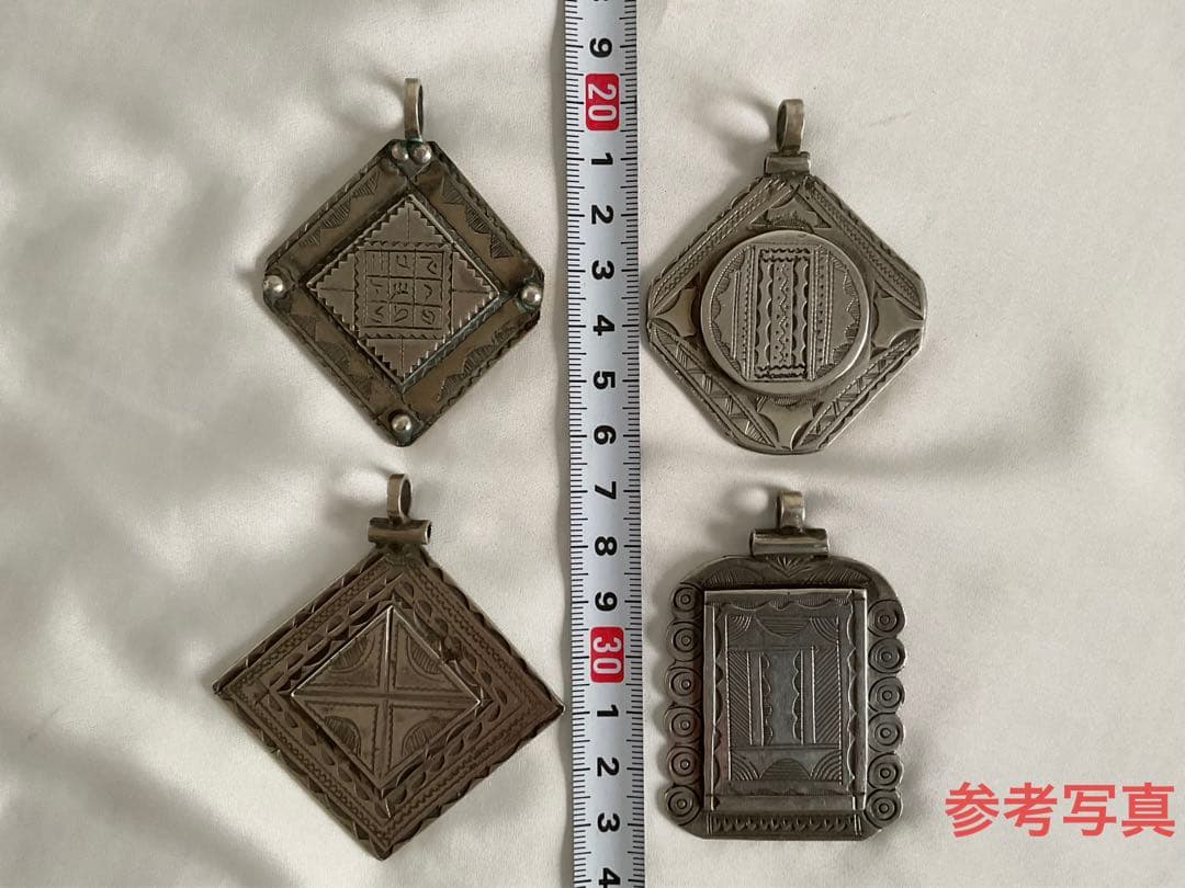 シェリー　モロッコ「トゥアレグ族 銀細工」ペンダントヘッド/手彫り③