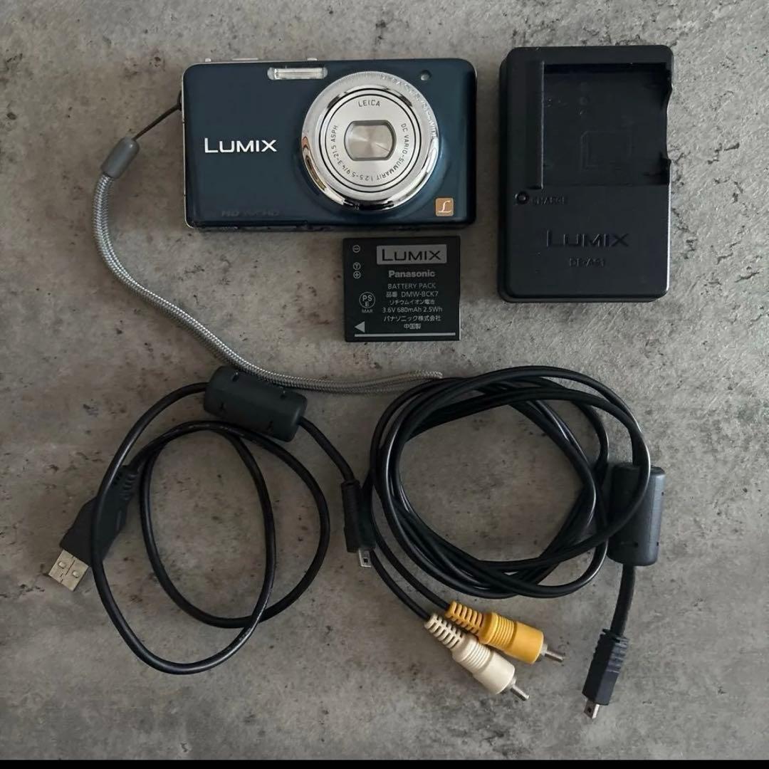パナソニック デジカメ LUMIX DMC-FX77 スエードブルー 美品