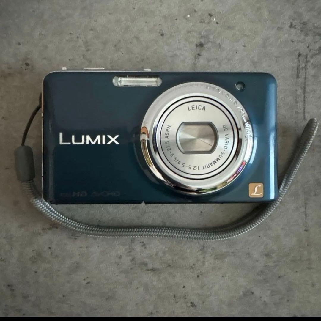 パナソニック デジカメ LUMIX DMC-FX77 スエードブルー 美品