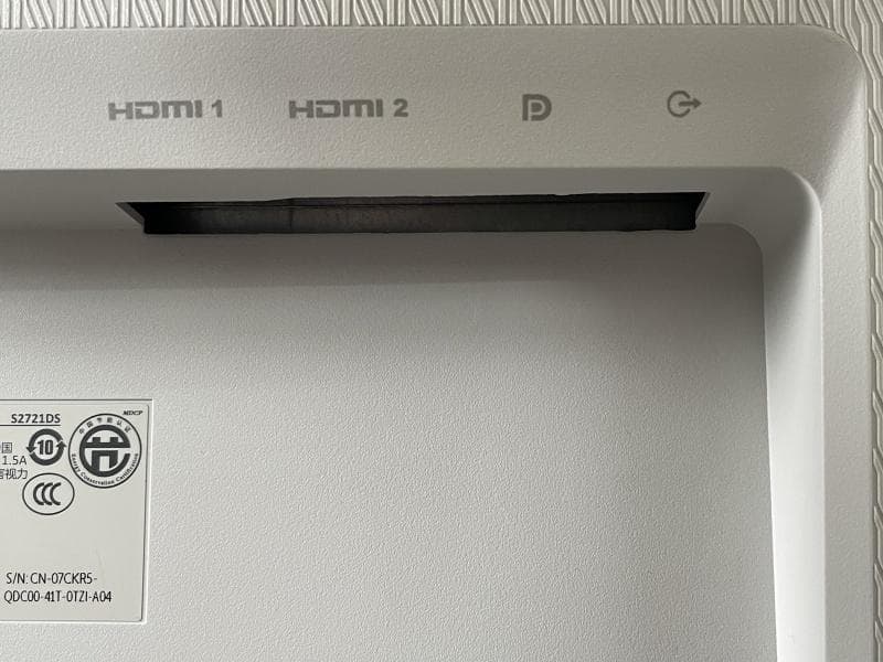 ⑦【美品】DELL　27インチ　液晶モニター S2721DS　2024年製