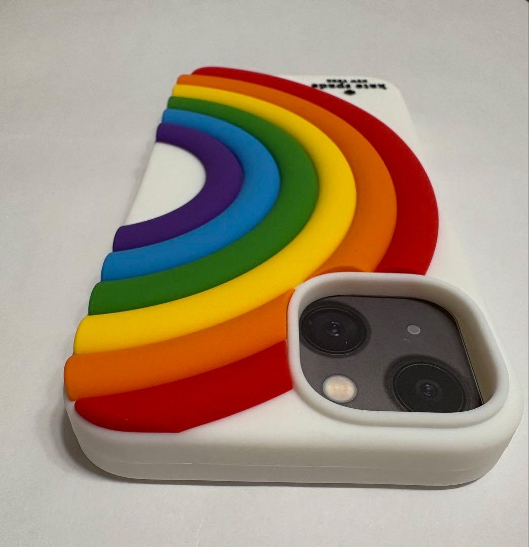 ケイトスペード iPhone14 ケース レインボー KB625