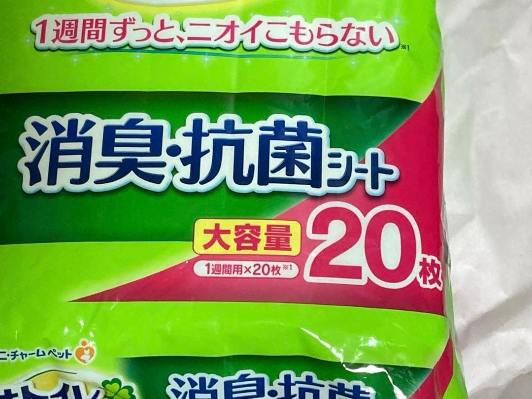 ユニチャーム デオトイレ 消臭・抗菌シート20枚入り×４袋　トイレシート