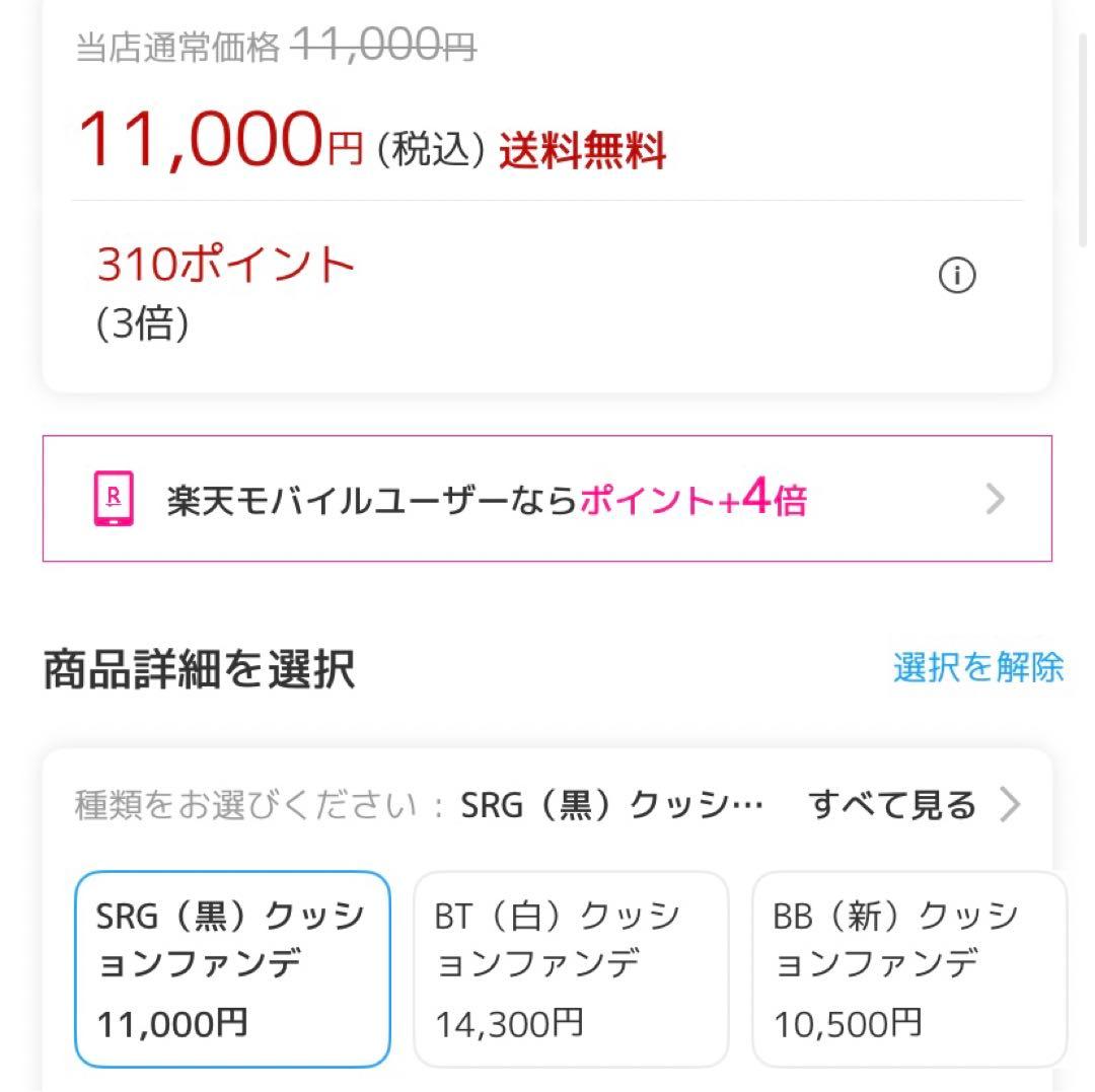 DEBEAUS ディビュース　クッションファンデ　レフィル付き　黒　SRG