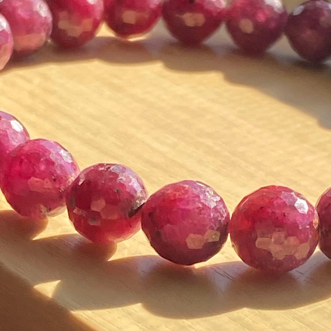 ルビー ボールカット ブレスレット