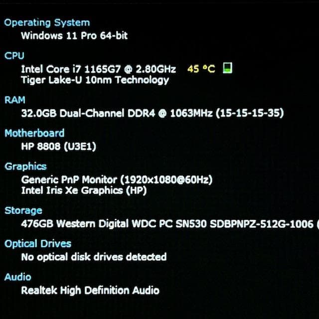 使用浅！《優良美品》11世代最上級ハイスペック！i7/32GB/512GB！HP