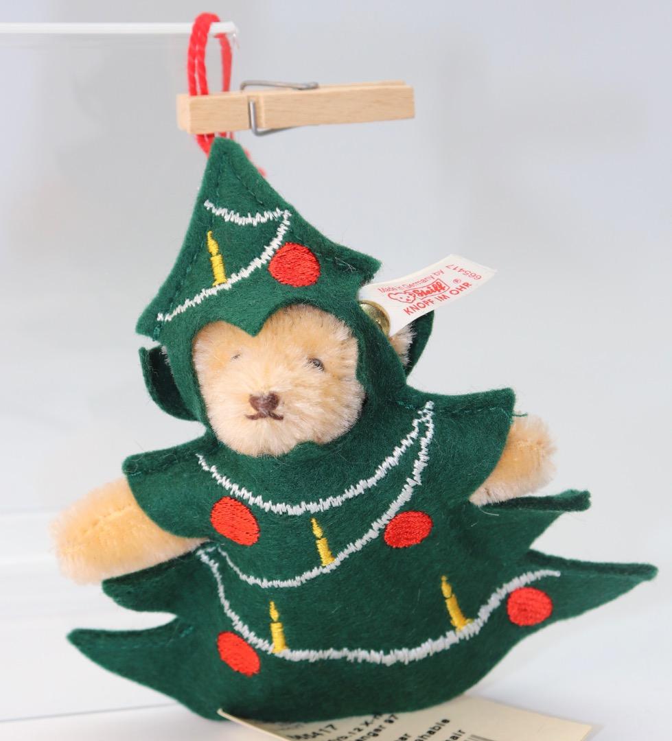 STEIFF クリスマスツリー・オーナメント・ベア1997年 ぬいぐるみ12cm