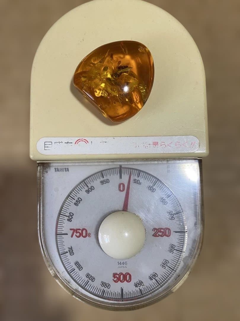 ♦️大粒琥珀 蜂か虫の昆虫入 ペンダントトップ 置物飾り ヴィンテージ物