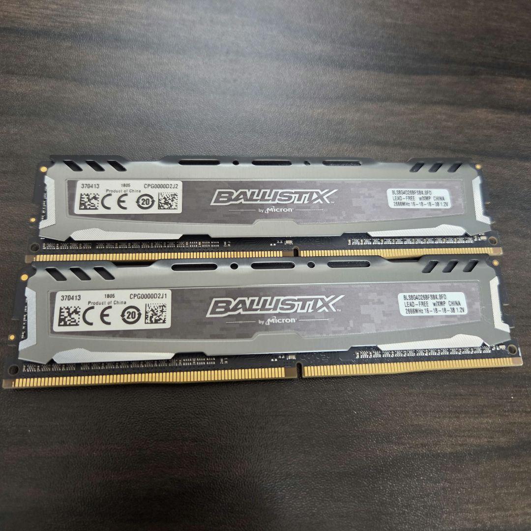 り*ん様 Crucial Ballistix DDR4 8GB x2 2666M