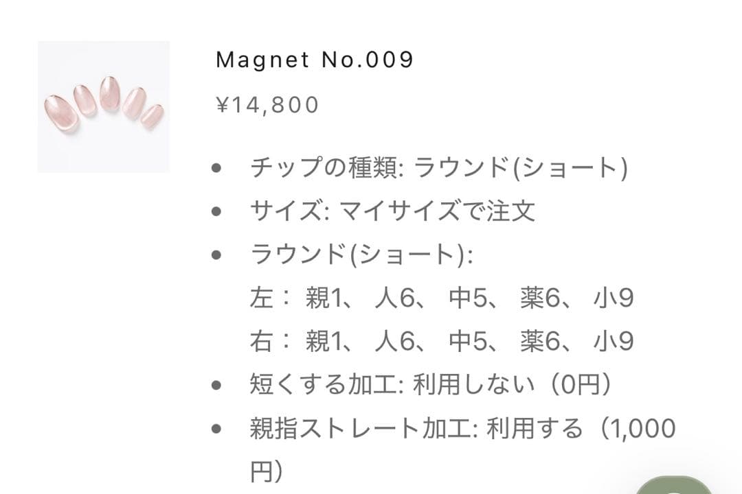 EVER NAIL エバーネイル　Magnet No.009 ショート